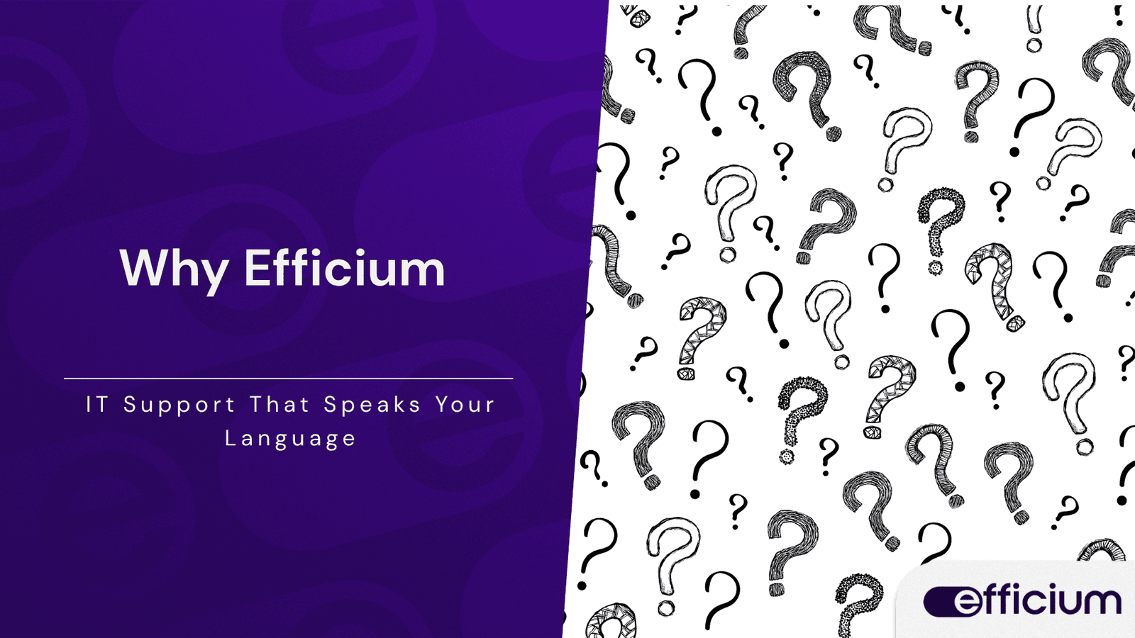IT support solutions by Efficium for business enhancement.